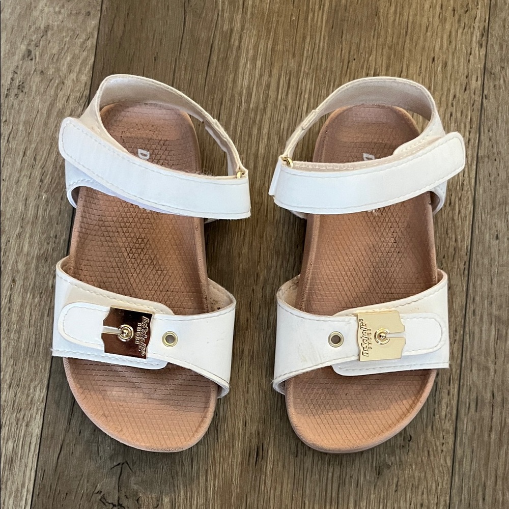 Dr Scholl'S Adorable White Toddler Kids Sandals Size 9M
